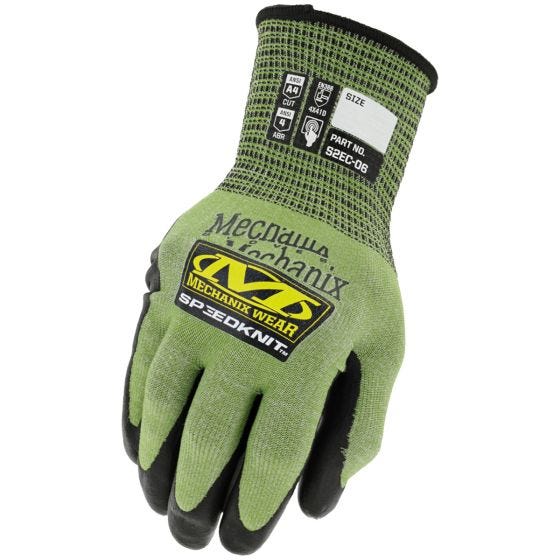 Rękawice Mechanix Wear SpeedKnit High Cut Utility - Zielone