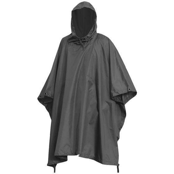 Poncho Przeciwdeszczowe Mil-Tec Ripstop Czarne