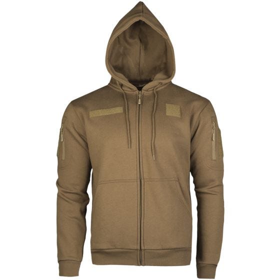 Bluza z Kapturem Mil-Tec Tactical Zipped Hoodie Dark Coyote