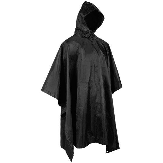 Poncho Przeciwdeszczowe Mil-Tec - Czarne
