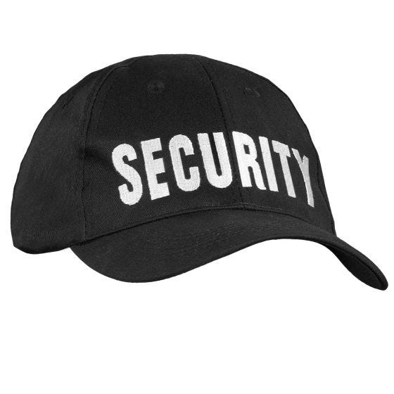 Czapka Bejsbolówka Mil-Tec Security Czarna