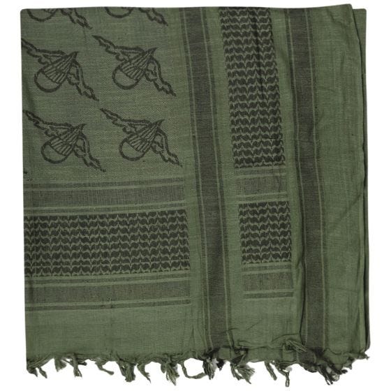 Chusta Mil-Tec Shemagh Paratrooper Oliwkowo-Czarna
