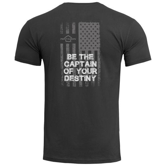 Koszulka Pentagon Ageron American Flag Czarna