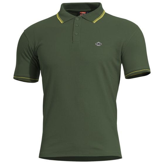 Koszulka Pentagon Aniketos Polo Stripes SpringBok Green