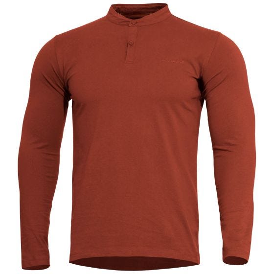 Bluza Pentagon Romeo Henley 2.0 Maroon Red