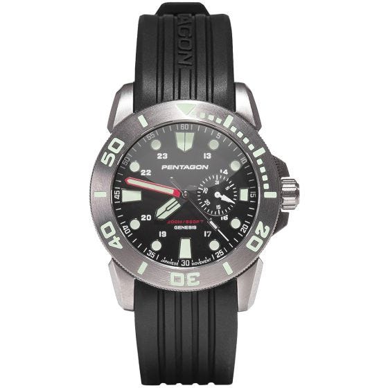 Zegarek Pentagon Genesis Srebrny