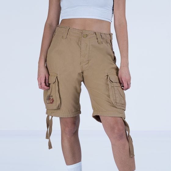 Szorty Damskie Surplus Airborne Vintage Washed Beżowe
