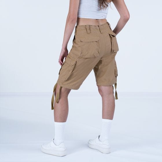 Szorty Damskie Surplus Airborne Vintage Washed Beżowe