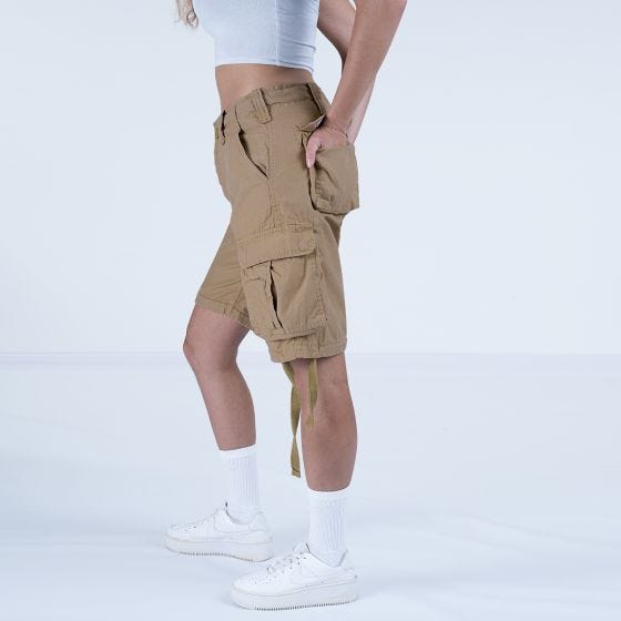 Szorty Damskie Surplus Airborne Vintage Washed Beżowe