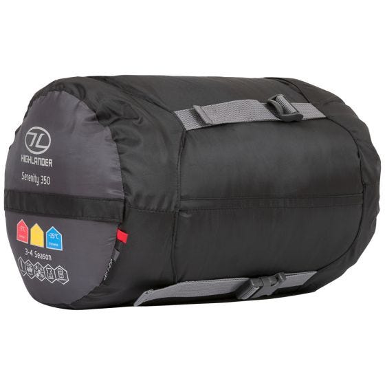 Śpiwór Highlander Serenity 350 Mummy Charcoal