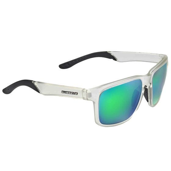 Okulary Swiss Eye Life - Green Green Revo Lens / Crystal Matt/Black Frame