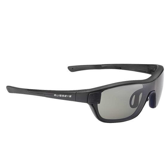 Okulary Swiss Eye M-Cover S - Smoke + Orange + Clear Lens / Black Matt Stripped Frame