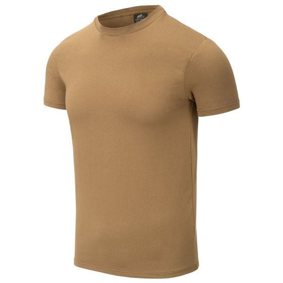 Koszulka z Bawełny Organicznnej Helikon Slim Coyote
