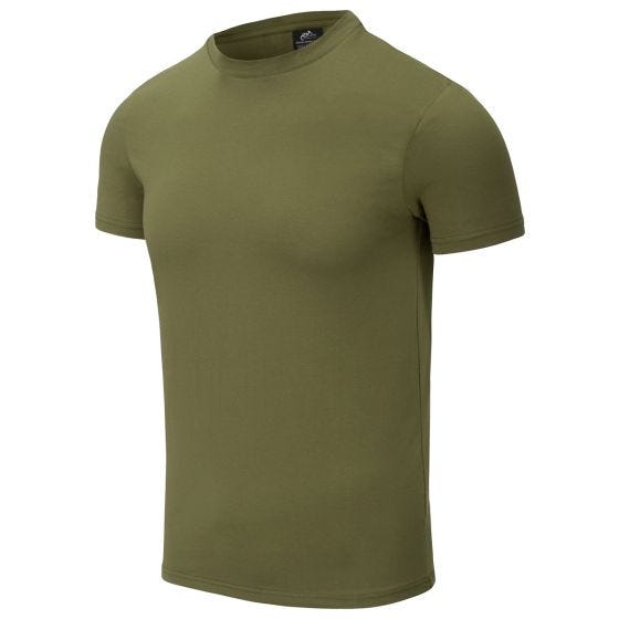 Koszulka z Bawełny Organicznnej Helikon Slim U.S Green