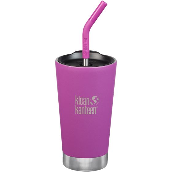 Kubek Termiczny Klean Kanteen 473ml Tumbler z Metalową Słomką Berry Bright