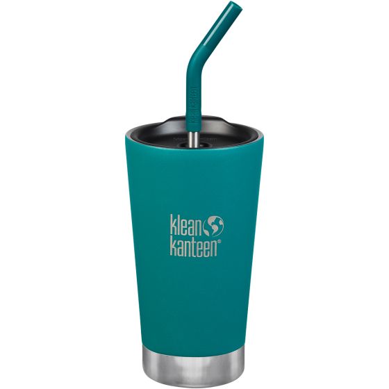 Kubek Termiczny Klean Kanteen 473ml Tumbler z Metalową Słomką Emerald Bay