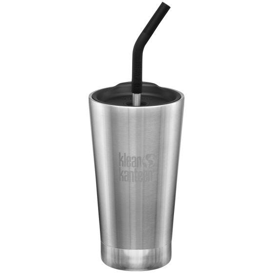 Kubek Termiczny Klean Kanteen 473ml Tumbler z Metalową Słomką Brushed Stainless