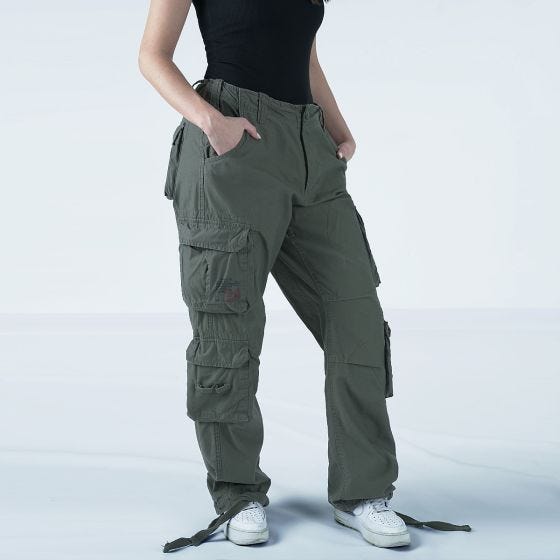 Spodnie Damskie Surplus Airborne Vintage Oliwkowe