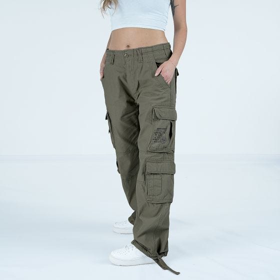 Spodnie Damskie Brandit Pure Vintage Oliwkowe