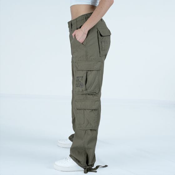 Spodnie Damskie Brandit Pure Vintage Oliwkowe