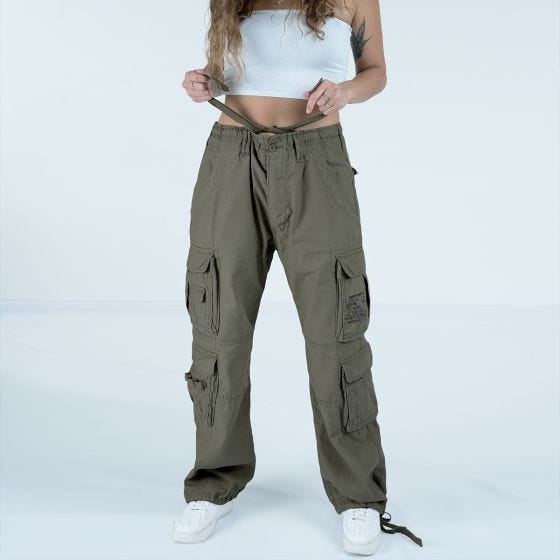 Spodnie Damskie Brandit Pure Vintage Oliwkowe