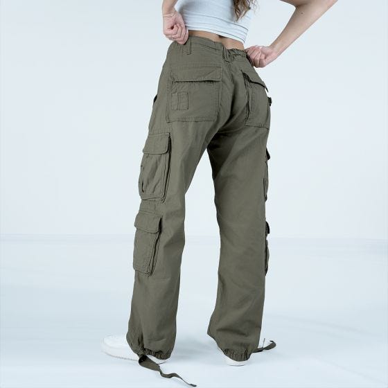 Spodnie Damskie Brandit Pure Vintage Oliwkowe