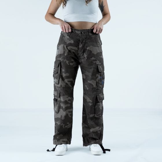 Spodnie Damskie Brandit Pure Vintage Dark Camo