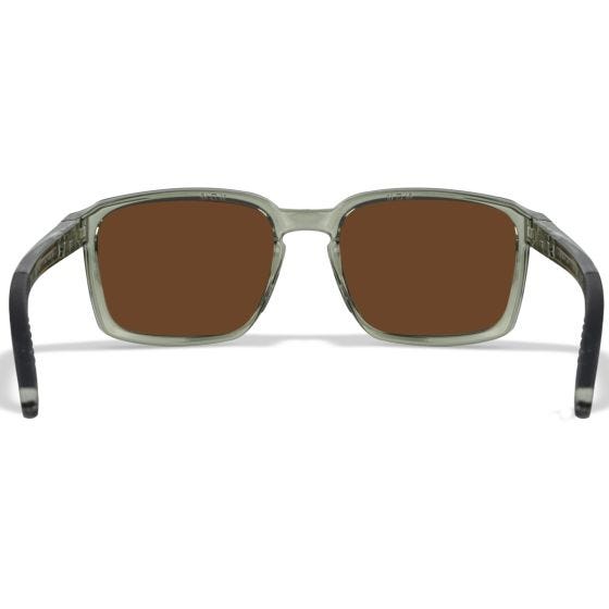 Okulary Taktyczne Wiley WX Alfa - Captivate Polarized Bronze Mirror Lenses / Gloss Crystal Light Olive/Grey