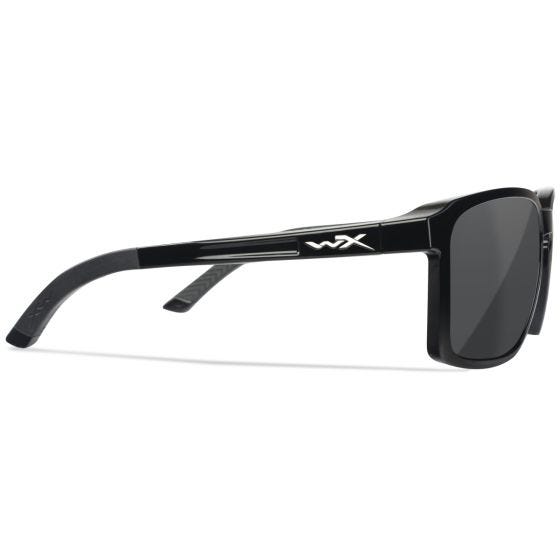 Okulary Taktyczne Wiley WX Alfa - Captivate Polarized Grey Lenses / Gloss Black Frame