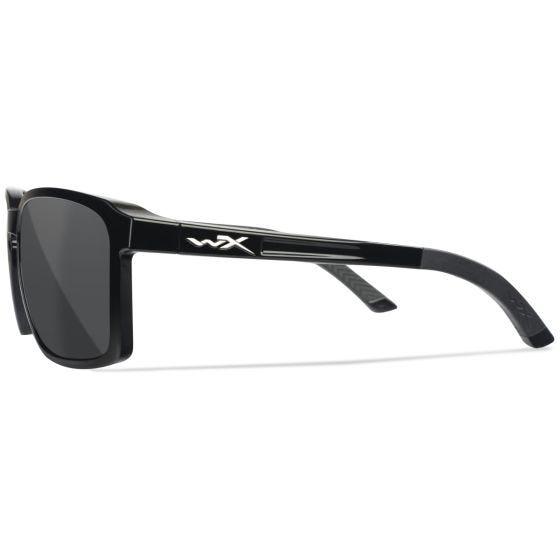 Okulary Taktyczne Wiley WX Alfa - Captivate Polarized Grey Lenses / Gloss Black Frame