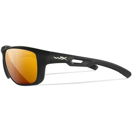 Okulary Taktyczne Wiley X WX Aspect - Captivate Polarized Bronze Mirror Lens / Matte Black Frame