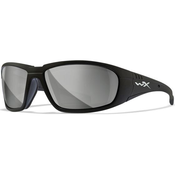 Okulary Taktyczne Wiley X WX Boss - Silver Flash Lens / Matte Black Frame
