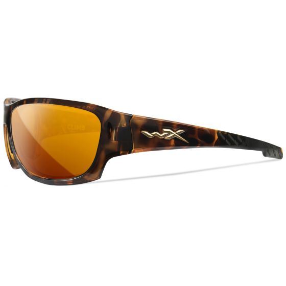 Okulary Taktyczne Wiley WX Climb - Captivate Polarized Bronze Mirror Lenses / Gloss Tortoise Frame