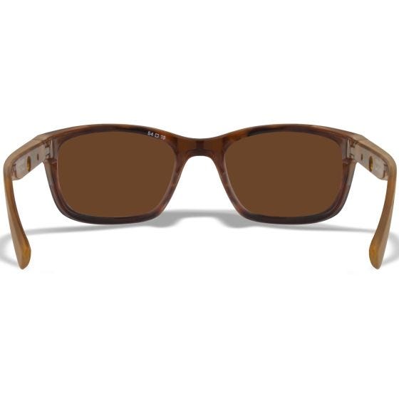 Okulary Taktyczne Wiley WX Helix - Captivate Polarized Green Mirror Lenses / Gloss Demi Brown Frame