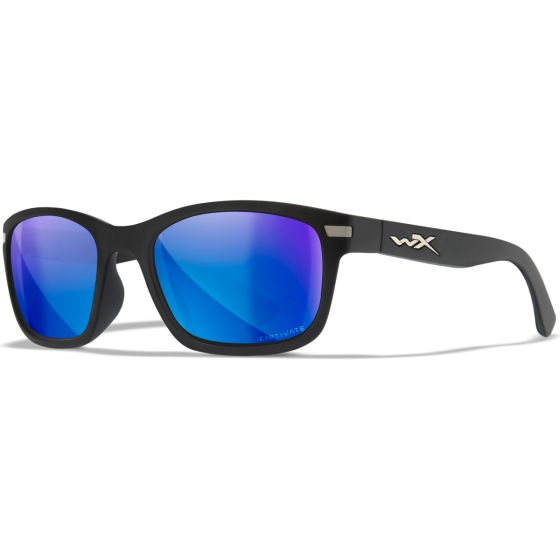 Okulary Taktyczne Wiley WX Helix - Captivate Polarized Blue Mirror Lenses / Matte Black Frame