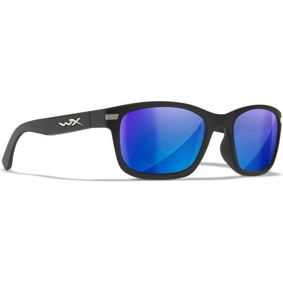 Okulary Taktyczne Wiley WX Helix - Captivate Polarized Blue Mirror Lenses / Matte Black Frame
