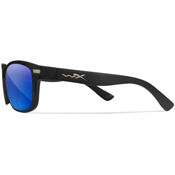 Okulary Taktyczne Wiley WX Helix - Captivate Polarized Blue Mirror Lenses / Matte Black Frame