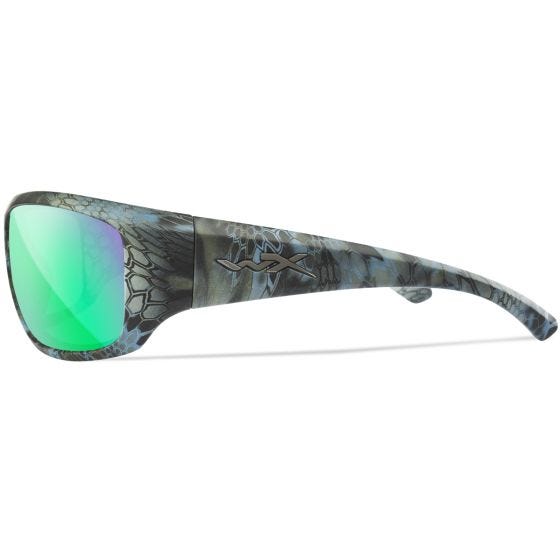 Okulary Taktyczne Wiley X WX Omega - Captivate Polarized Green Mirror Lens / Kryptek Neptune Frame