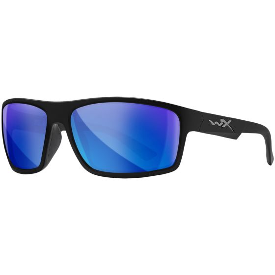 Okulary Taktyczne Wiley WX Peak - Polarized Blue Mirror Lenses / Matte Black Frame