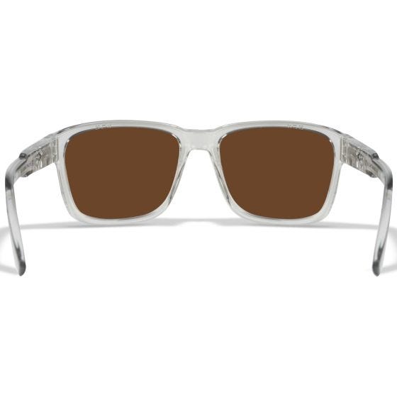 Okulary Taktyczne Wiley WX Trek - Captivate Polarized Green Mirror Lenses / Gloss Crystal Light Grey Frame