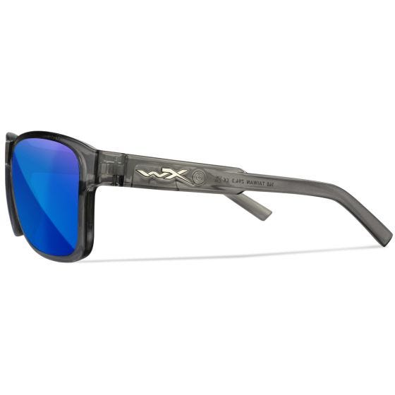 Okulary Taktyczne Wiley WX Trek - Captivate Polarized Blue Mirror Lenses / Gloss Crystal Dark Grey Frame