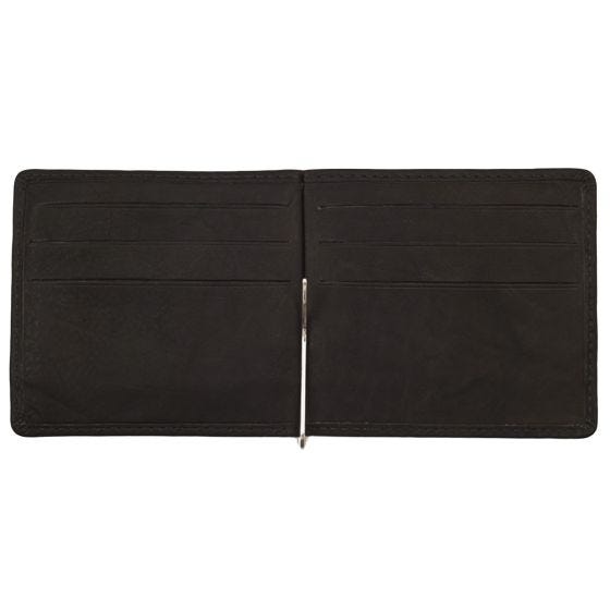 Portfel Zippo Leather Bi-Fold Money Clip Wallet Brązowy
