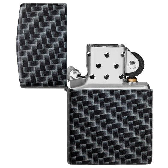 Zapalniczka Zippo Carbon Fibre Design White Matte
