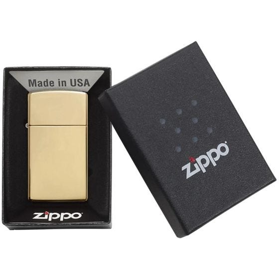 Zapalniczka Zippo Slim High Polish Brass