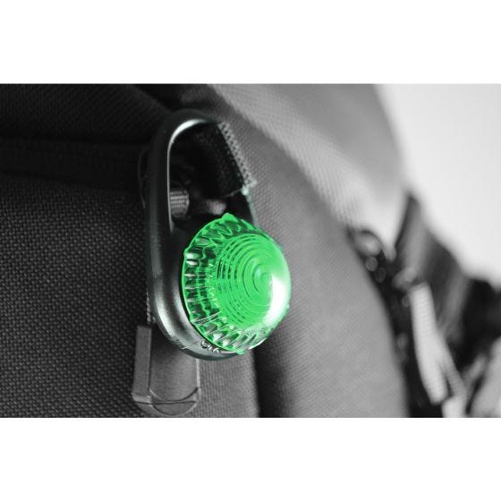 Światło Sygnalizator Adventure Lights Tag-It z Karabińczykiem Zielone