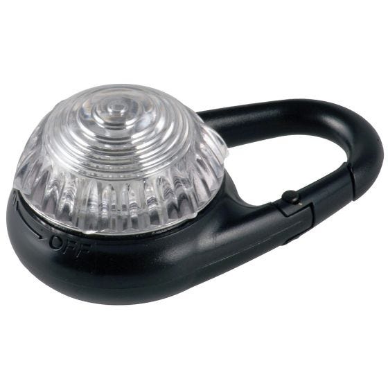 Światło Sygnalizator Adventure Lights Tag-It z Karabińczykiem Białe