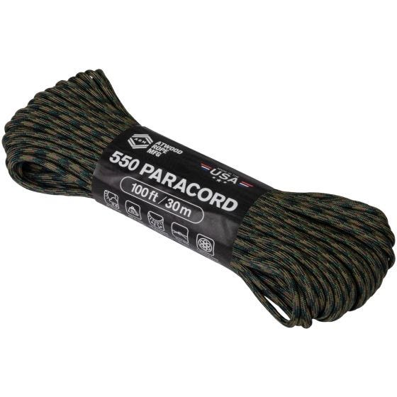 Linka Atwood Rope 100ft 550 Woodland