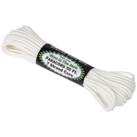 Linka Atwood Rope 50ft 550 Glow In The Dark Biała