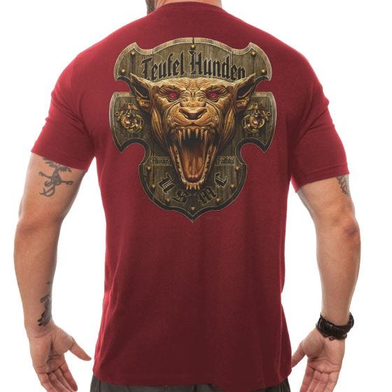 Koszulka T-shirt 7.62 Design USMC Devil Dog Red
