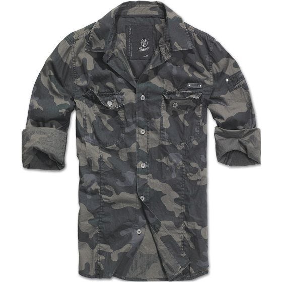 Koszula Brandit SlimFit Dark Camo